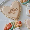 Bakvormen tulpen Moederdag Cookie Mold vaas hartvorm Stempel Festival Cake Decoratie Sugar Craft Fondant