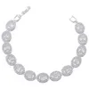 Street Hip Hop – bracelet ovale en zirconium pour femmes, anneau d'œuf personnalisé, simple intégration, pièce à main en diamant carré en T, VL346-347
