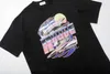 Diseñador de ropa de moda Camisetas Camisetas Rhude Verano Nueva American Casual Impresión de letras Trendy High Street Loose Round Neck T-shirt Hombres Mujeres Tops Streetwear