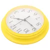 Wall Clocks Yellow Office Decor 9 Inch Clock Round Unique Operated Living Room Ornament Child