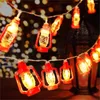 Strings Mini Kerosene Lantern String Lights Super Bright Battery Powered Decorative For Bedroom Patio Garden Holiday Decorations