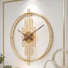 Duvar Saatleri Minimalist İskandinav Saat Modern Tasarım Altın Sessiz Mekanizma Yaratıcı Estetik Horloge Oturma Odası Dekor