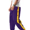 Pantalons pour hommes mode mâle surdimensionné XXXL Baggy décontracté 2023 hommes haut fendu bouton pression pantalons de survêtement basket-ball déchirer