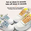 Accessoires voor schoenonderdelen Kleurrijk Geen strik Plat Wandelen Hardloopkant Elastische schoenveters Outdoor Sneakers Snelle veiligheidsschoenveter Kinderen Volwassen Lui 231120