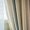 Curtain Cotton And Linen Curtains Stripe For Living Room Bedroom Window Modern Cafe Voile Tulle Shher Blinds Drapes