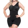 Kvinnors Shapers Faja Post Postpartum High Compression Plagment för fettsugning Mage BBL Shapewear Full Body Women With Zipper