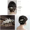 Colar brincos conjunto casamento pente de cabelo grampos vintage estilo barroco grandes pérolas acessórios para nupcial na