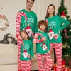 Family Matching Outfits Christmas Pajama Set Mother Elk Print Santa Claus Nightgown Sleepwear Mother Dad Xmas Family Clothes Christmas Family Pajamas 231121