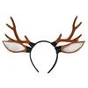 Party Supplies Horns Headpiece Steampunk Halloween gevir Brown Deer Hair Band pannband goth cosplay accessoarer huvudbonad