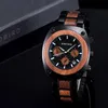 Montres-bracelets Relogio Masculino BOBO BIRD Modèle laser Chronomètres Affichage de la date Conception en métal en bois dans un cadeau de mouvement japonais pour lui OEM