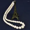 Chaînes d'épissage de franges raisonnables et de bijoux blancs de lait 8-14 mm font un collier tu-rquoi-se semi-précieux