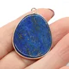 Pendant Necklaces 1pcs Natural Stone Lapis Lazuli Charms Pendants Water Drop Shape For DIY Jewelry Making Nacklace Accessories Women Gift