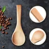 Coffee Scoops 60 Pieces Small Wooden Spoons Mini Nature Tasting Condiments Salt (Natural Wood Color)