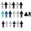 Zwarte hoodie Trapstar Tracksuit Regenboog handdoek Borduurwerk Decoderen Decodering Sportkleding Men en vrouwen Sportkledingpak