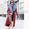 Frauen Pelz 2023 Herbst Und Winter Haining Imitation Leder Lange Knie Über Koreanische Slim Fit Große Windjacke Mantel Trend