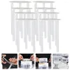 Dinnerware Sets 8 Cupcake Dowels Bolos em camadas de branco Fazendo suporte para citadores de casamento Acessórios e ferramentas