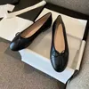 Lady's Loafers Dress Shoes Pointed Leather Shoes Bowtie Solid Color Shoes Ashion Classical Flat Shoes