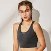Gymkläder Kvinnors snabbtorkande yogakläder Velvet Underkläder Running Fitness Bra Ribbon Cross Design Sport -Proof No Rims