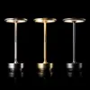 Touch Sensor Bar ambient metallic table Lamp Rechargeable Restaurant Cafe Cordless Table Lamps Dimmable for Bedside Decor AA230421