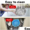 Baking Dishes Pans 3 Size Airfryer Reusable Pot Sile Easy To Clean Oven For Round Liner Pizza Chicken Plate Grill Nonstick Pan Mat Dhlxx