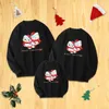 Family Matching Outfits Family Christmas Matching Outfits Funny Xmas Jumper Mother Father Kids Baby Sweater Couple Sweatshirt Women Jersey Men Pullover 231120