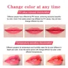 LIGLIS Kolor zmieniający się wodoodporny płynny szminka błękitne różowe usta makijaż odcień do odcienia non-kubek Kosmetyki nawilżanie