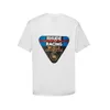 T-shirts pour hommes 2023 mode Rhude commémoratif Triangle signe lettre carte imprimé rue ample à manches courtes T-shirt