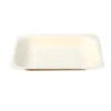 Disposable Dinnerware 50 Pcs Wooden Utensils Eating Plate Tableware Board Biodegradable Plates Bamboo Eco-friendly