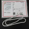 6mm hiphop smycken halsband kubansk kedja anpassad 10k 14k 18k fast guld moissanit diamant tenniskedja