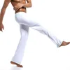 Men's Pants Sports Casual Home Yoga Suit Ice Silk Fabric Long Johns Straight Leg