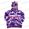 Hoodies Sweatshirts Y2K Zip Sweatshirt Men Streetwear Harajuku Hip Hop Cartoon Camouflage Graphic Print Overized Hoodie Gothic Jacket Coats T231121