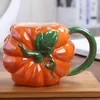 Tassen Obst Keramik Kreativbecher Orange Tasse Europa Kürbis Büro Kaffee Milch