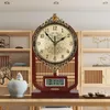 Table Clocks Luxury Crystal Clock Vintage Desktop Silent Bedroom Bedside Desk Living Room Home Decoration Ornaments Gift