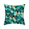 Kussensloop groene serie kussenomslag ooggeometrie abstracte decoratieve bank covers Home Decor Throw Cillowcase 45 45cm