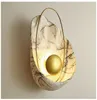 Wall Lamp Nordic Postmodern Shell Dining Room Background Bedroom Bed Decoration