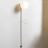 Lâmpada de parede Nordic LED Bola de vidro lâmpadas de cabeceira sala de estar luminárias iluminação loft arandelas cozinha