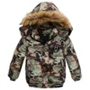 Chaleco Chaqueta al aire libre para niños Invierno con capucha Cremallera Ropa exterior Cálido Casual Bebé Terciopelo Abrigos gruesos Ropa para niños Cuello de piel Parka 231120