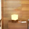 테이블 램프 현대 창조적 인 galss 조명 거실 침실 침대 침대 옆 조명기구 장식을위한 단단한 나무 주도 책상
