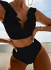 Costumi da bagno femminile Resado High Waist Bikini Swuffuit Swuffuit Swuffer Swim costumi da bagno Abito da bagno Summer Beachwear 230421