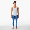 Calças ativas ilusão óptica azul máscara facial cortinas de chuveiro camisas mais leggings feminino push-up leggins para mulher