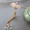 Hair Clips Design Vintage Pins Freshwater Pearl Stick Tassel Chinese Style Women Accessories High Quality Jewelry