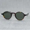 Lunettes de soleil Iatlian Vintage Acétate Cadre rond Ameriacn Fashional Marque Simple Design Shades Lunettes