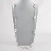 Kedjor Kvinnors 39 '' 16x21mm White Keshi Pearl Chain Necklace
