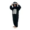Rompertjes Gorilla Kigurumi Rits Onesie Voor Baby Anime Pyjama Pyjama Cosplay Kostuum Kinderen Jumpsuit Nachtkleding Homewear 231120