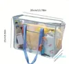 Duffel Bags Travel Portable Transparent Jelly Beach One Shoulder Bag PVC Waterproof Mother Wash Fitness Swimming