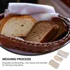 Dinnerware Sets 3pcs Bread Proofing Cloth Baking Supplies Basket Liner