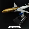 Vliegtuigen Modle schaal 1 400 metalen vliegtuigen Replica Gulf A330 Airlines Boeing vliegtuig Diecast Model luchtvaart miniatuur Home Office Decor jongen speelgoed 231120