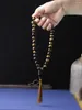 Strand 10mm Natural Tiger Eye Stone Pärlor Islamiska muslimska Tasbih 33 armband för män grossist