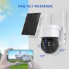 UniLook 5MP/4K IP Camera PTZ Outdoor POE Dome 5X Optical Zoom Security Camera with Audio Video Surveillance Hikvision Protocol AA220315