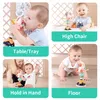 Grzechotki telefony komórkowe Hola Baby Development High Frea Zabawki Taca HighChair Tray Ratt z kubkiem ssącym przez 6 do 12 miesięcy 230420